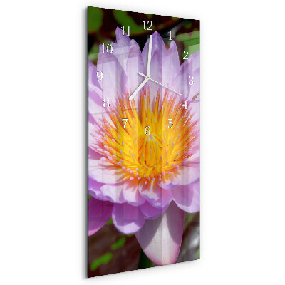 Horloge rectangulaire verticale Lis
