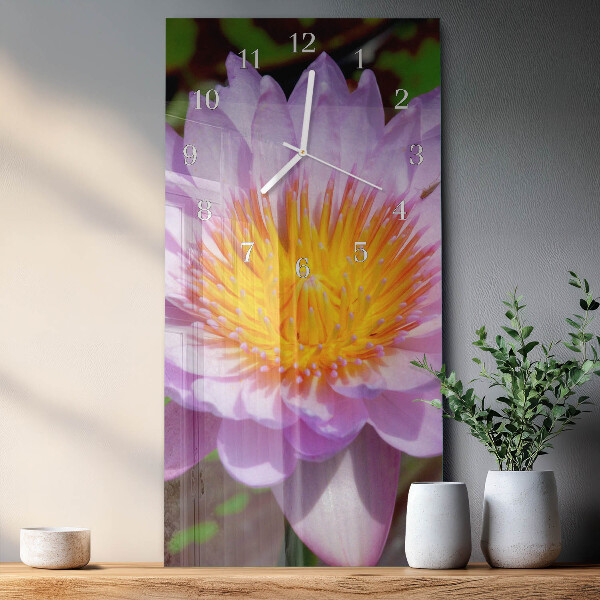 Horloge rectangulaire verticale Lis