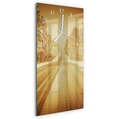 Horloge rectangulaire verticale Loin