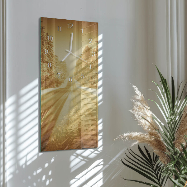 Horloge rectangulaire verticale Loin