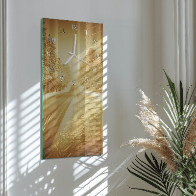 Horloge rectangulaire verticale Loin