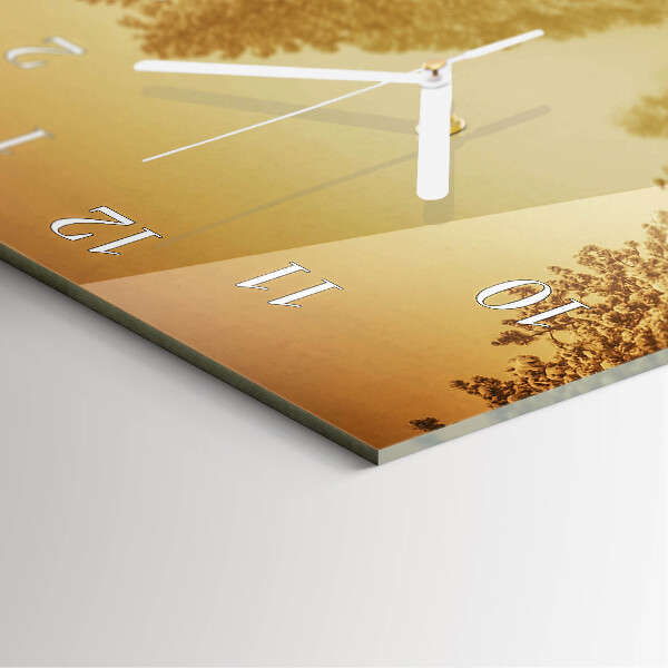 Horloge rectangulaire verticale Loin