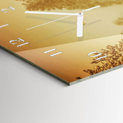 Horloge rectangulaire verticale Loin