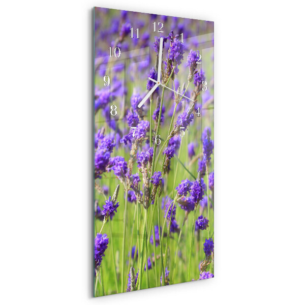 Horloge rectangulaire verticale Lavande