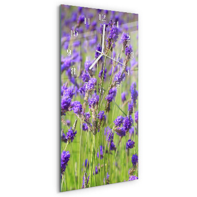 Horloge rectangulaire verticale Lavande
