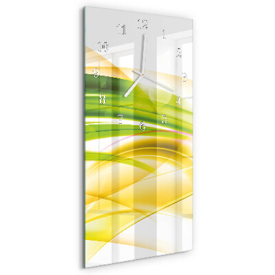 Horloge rectangulaire verticale Abstraction