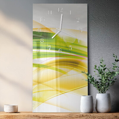 Horloge rectangulaire verticale Abstraction