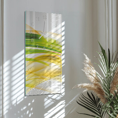 Horloge rectangulaire verticale Abstraction