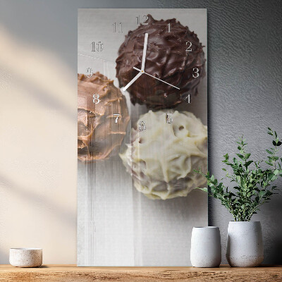 Horloge rectangulaire verticale Perles