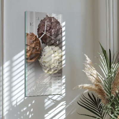 Horloge rectangulaire verticale Perles