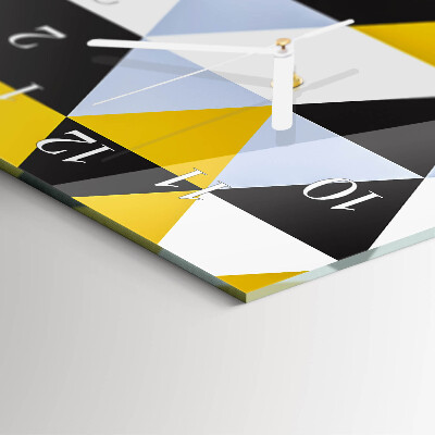 Horloge rectangulaire verticale Triangles