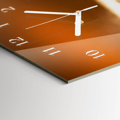 Horloge rectangulaire verticale Café en grains