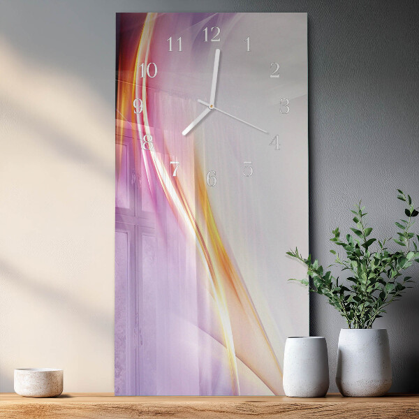 Horloge rectangulaire verticale Abstraction