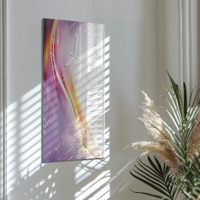 Horloge rectangulaire verticale Abstraction