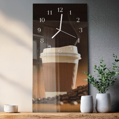 Horloge rectangulaire verticale Tasse