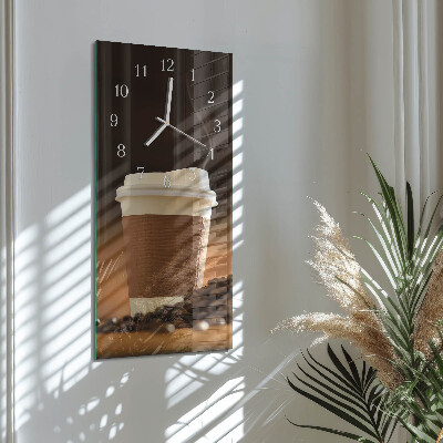 Horloge rectangulaire verticale Tasse