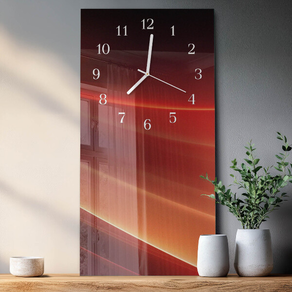 Horloge rectangulaire verticale Abstraction