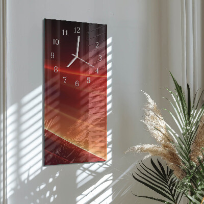 Horloge rectangulaire verticale Abstraction