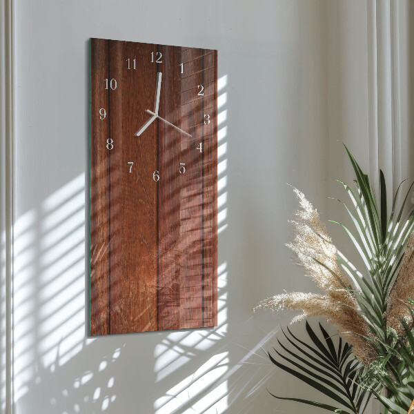 Horloge rectangulaire verticale Bois