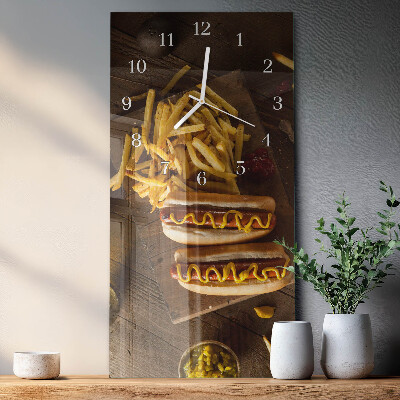 Horloge rectangulaire verticale Restauration rapide