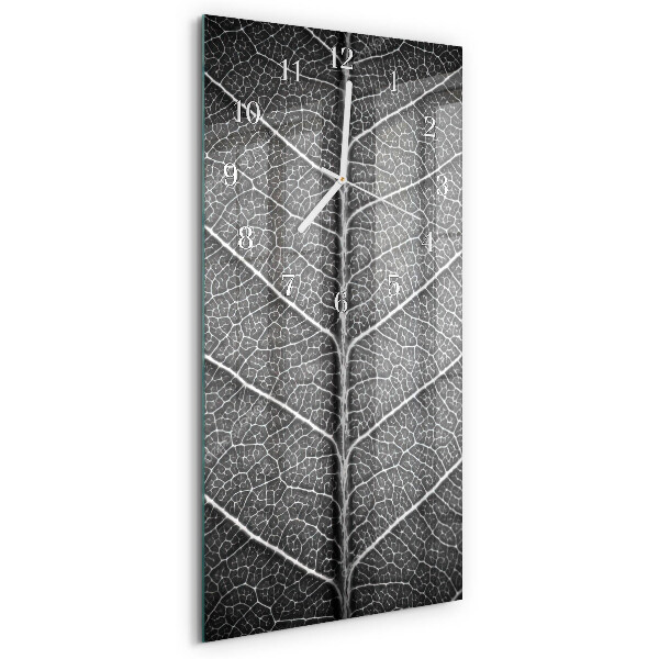 Horloge rectangulaire verticale Feuille