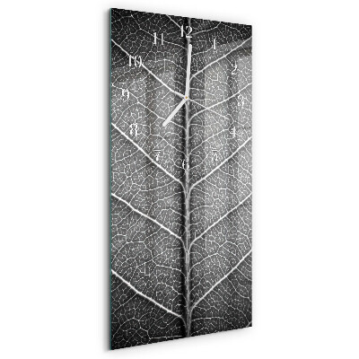 Horloge rectangulaire verticale Feuille