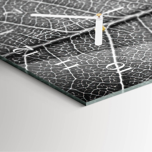 Horloge rectangulaire verticale Feuille