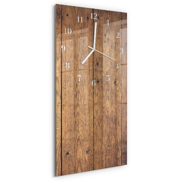 Horloge rectangulaire verticale Bois