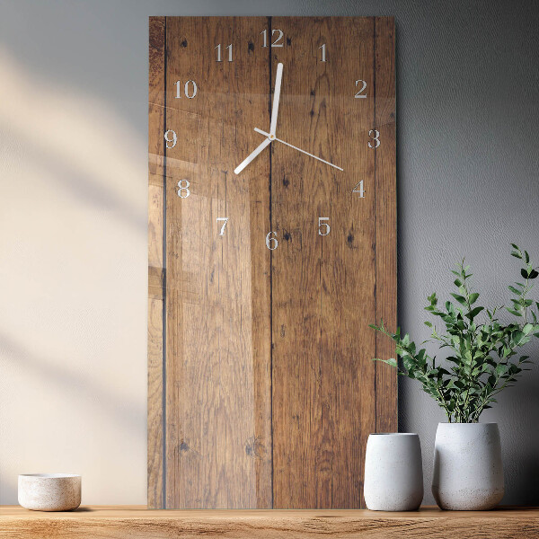 Horloge rectangulaire verticale Bois
