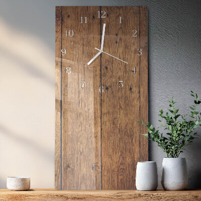Horloge rectangulaire verticale Bois