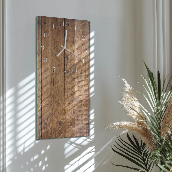 Horloge rectangulaire verticale Bois