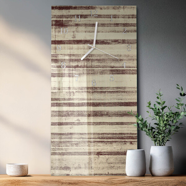 Horloge rectangulaire verticale Toile cirée