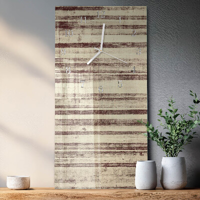 Horloge rectangulaire verticale Toile cirée