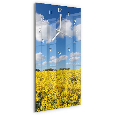 Horloge rectangulaire verticale Champ