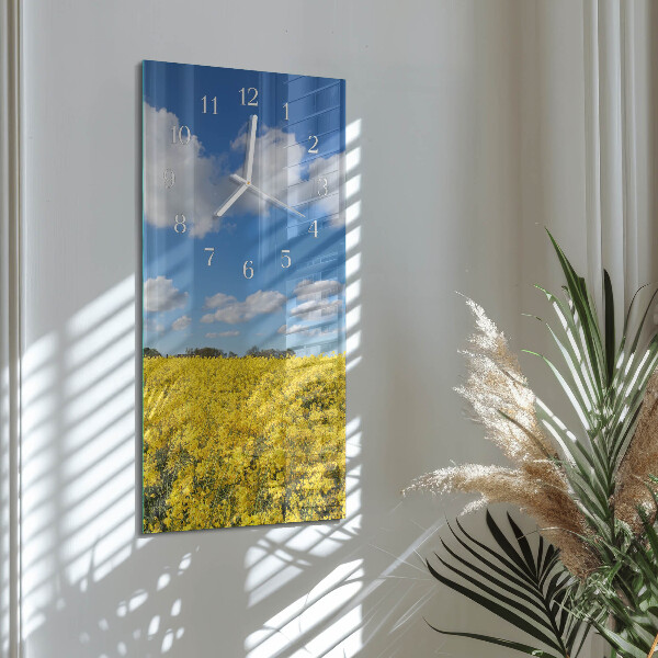 Horloge rectangulaire verticale Champ
