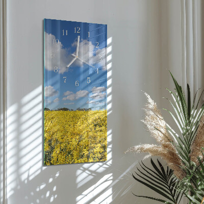 Horloge rectangulaire verticale Champ