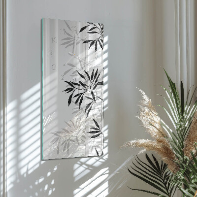 Horloge rectangulaire verticale Bambou