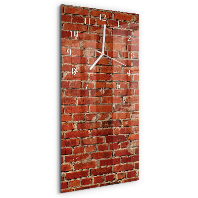 Horloge rectangulaire verticale Mur de briques