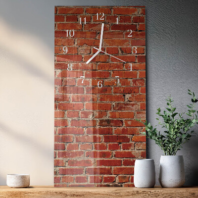 Horloge rectangulaire verticale Mur de briques