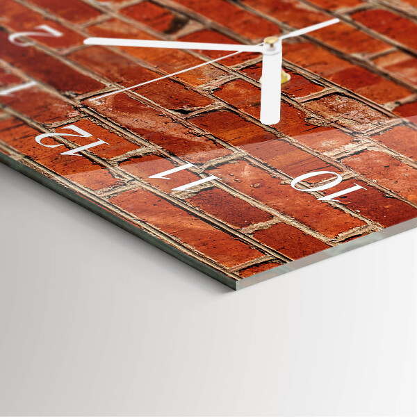 Horloge rectangulaire verticale Mur de briques