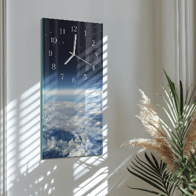 Horloge rectangulaire verticale L'univers de la Terre