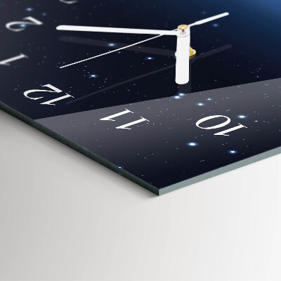 Horloge rectangulaire verticale L'univers de la Terre