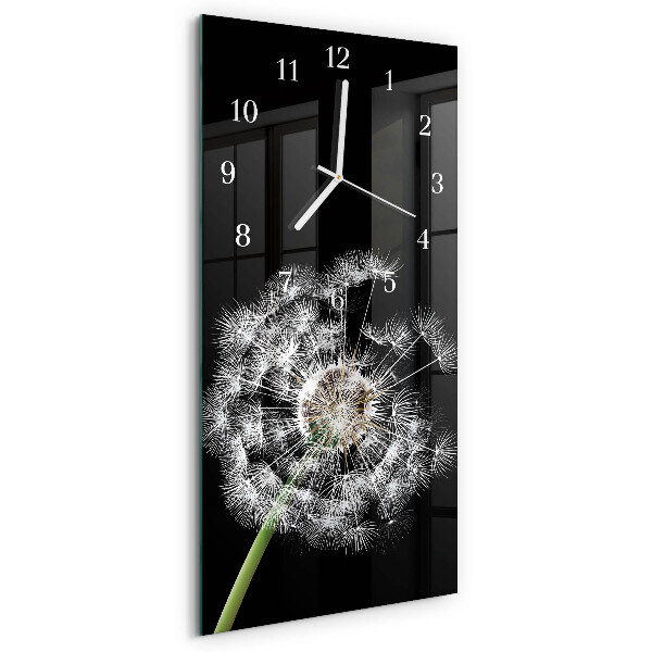 Horloge rectangulaire verticale Pissenlit