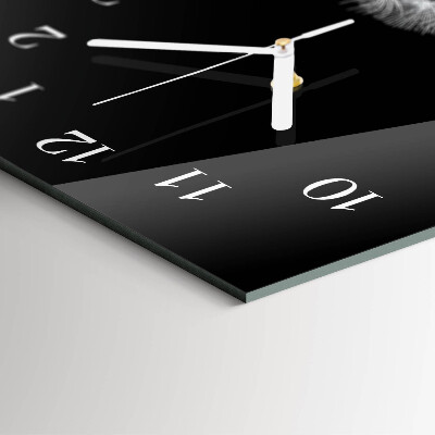 Horloge rectangulaire verticale Pissenlit