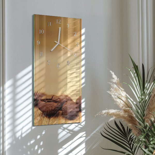 Horloge rectangulaire verticale Haricots