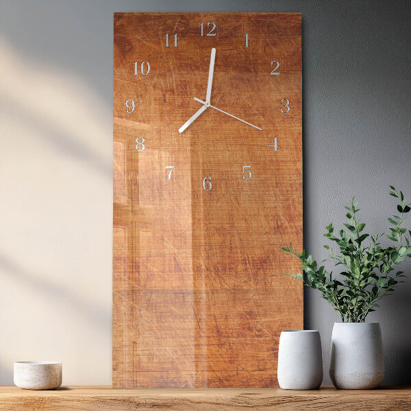 Horloge rectangulaire verticale Planches de bois