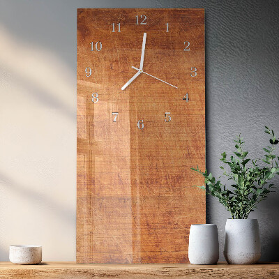 Horloge rectangulaire verticale Planches de bois