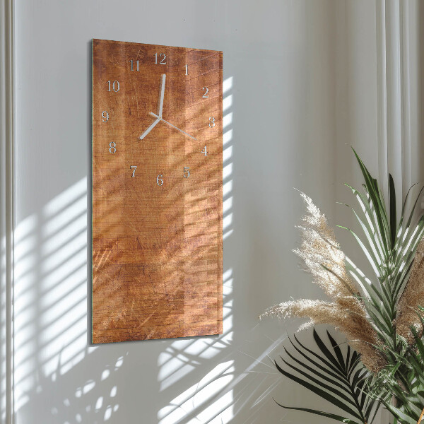 Horloge rectangulaire verticale Planches de bois