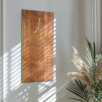 Horloge rectangulaire verticale Planches de bois
