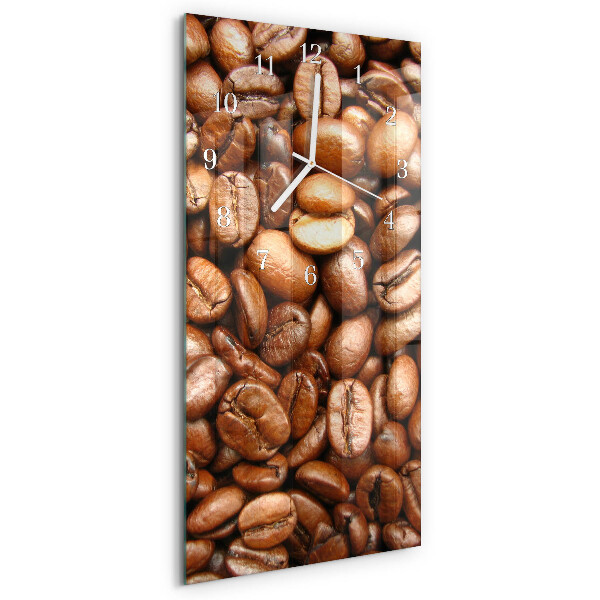 Horloge rectangulaire verticale Café en grains